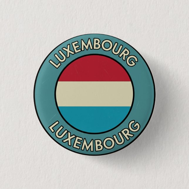 Badge Rond 2,50 Cm Luxembourg (Devant)