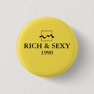 Badge Rond 2,50 Cm Luxury Rich 1990