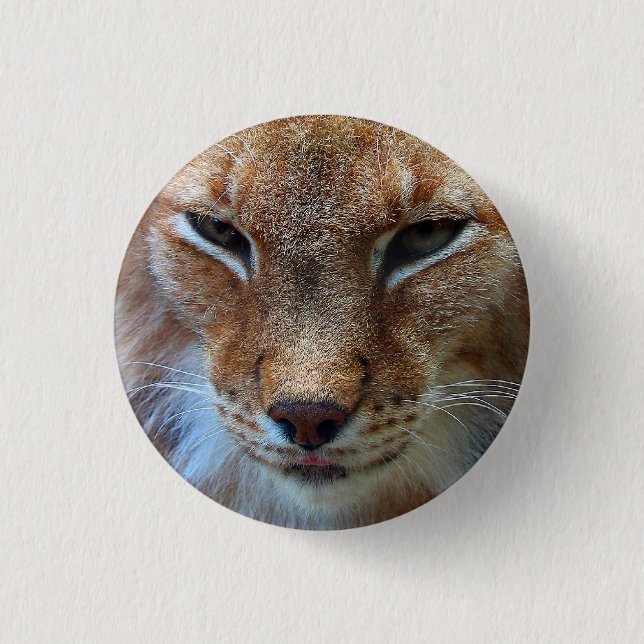 Badge Rond 2,50 Cm Lynx font face - à l'insigne (Devant)