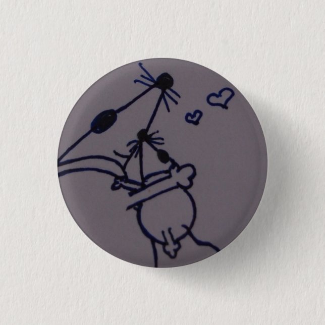 Badge Rond 2,50 Cm M. Mouse - juste étreintes - ronde (Devant)