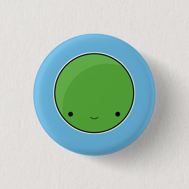 Badge Rond 2,50 Cm M. Pea Button (Devant)