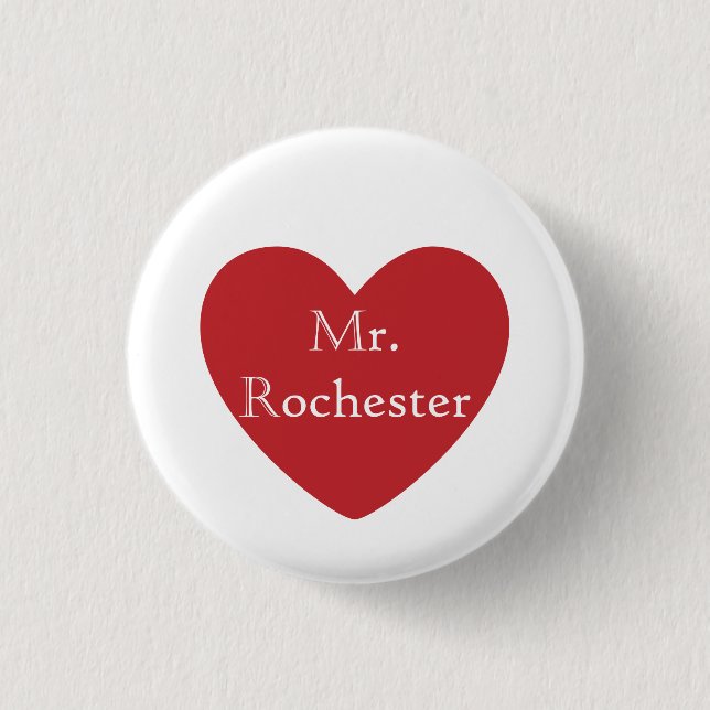 Badge Rond 2,50 Cm M. Rochester (Devant)