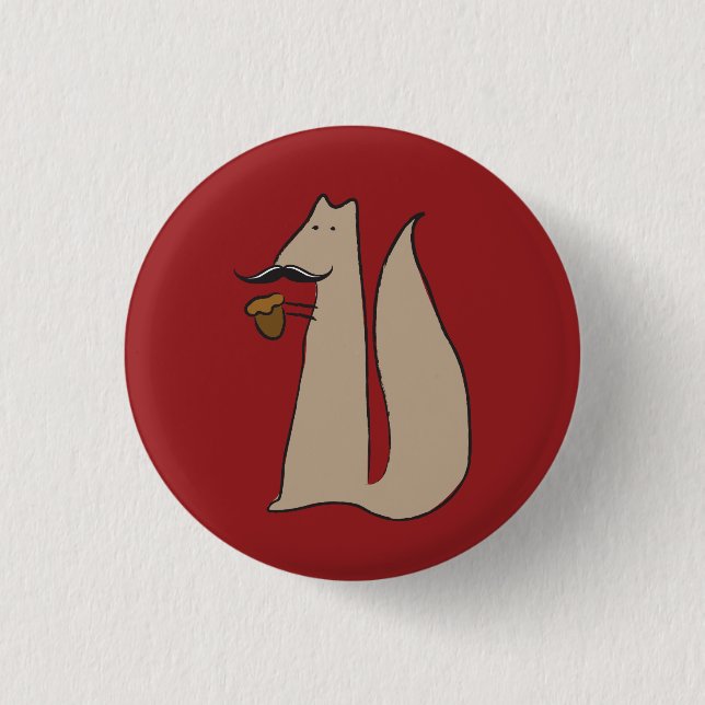 Badge Rond 2,50 Cm M. Squirrel (Devant)