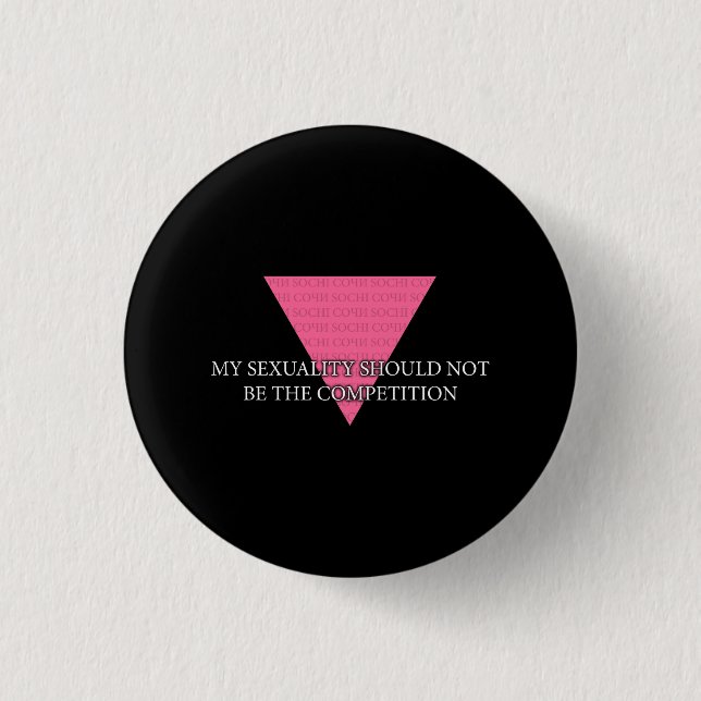 Badge Rond 2,50 Cm Ma sexualité ne devrait pas être la compétition (Devant)