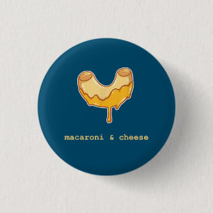 Badge Rond 2,50 Cm Macaroni Et Fromage Cuisiné Dessert De La Cuisine