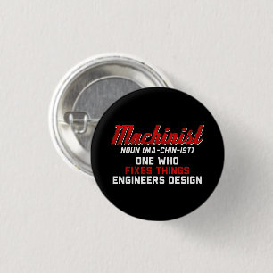 Badge Rond 2,50 Cm Machiniste Noun Machiniste Signification ingénieur