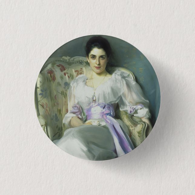 Badge Rond 2,50 Cm Madame Agnew Button de John Singer Sargent (Devant)