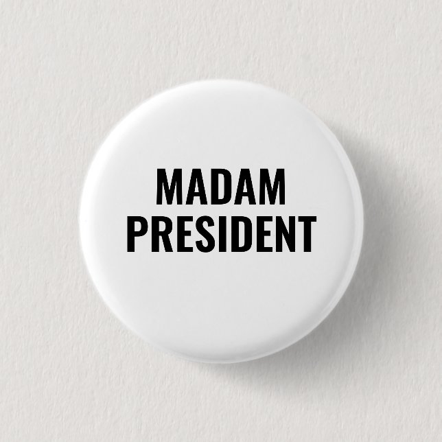 Badge Rond 2,50 Cm Madame la Présidente Harris 2024 (Devant)