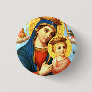 Badge Rond 2,50 Cm Madonna Button