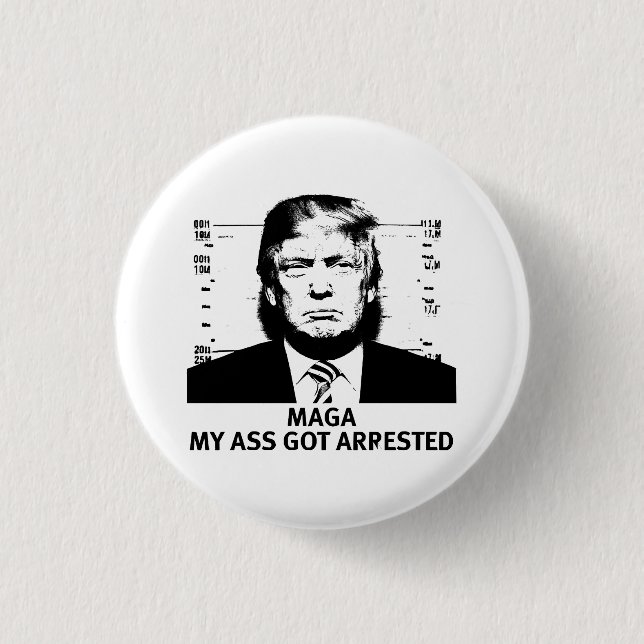 Badge Rond 2,50 Cm MAGA Indicted (Devant)