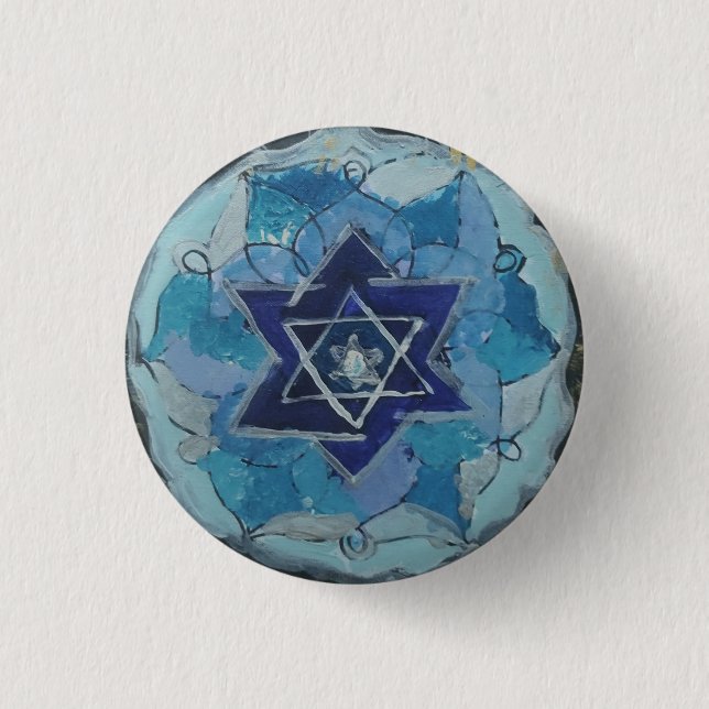 Badge Rond 2,50 Cm Magen David (Devant)