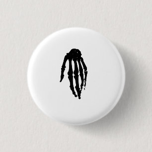 Badge Rond 2,50 Cm Main squelettique