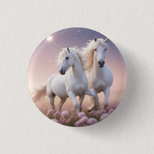 Badge Rond 2,50 Cm Majestic Horse 1¼ Pouce RoundButton-Pour Équestre (Devant)