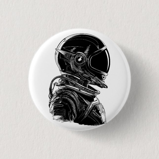 Badge Rond 2,50 Cm Major Tom the Astronaut (Devant)