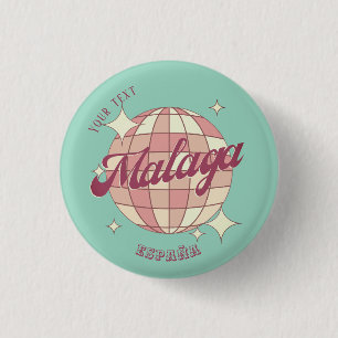 Badge Rond 2,50 Cm Málaga Malaga España cadeau accessoire espagne