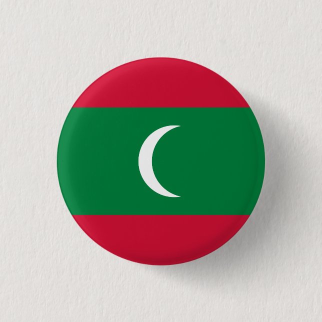 Badge Rond 2,50 Cm Maldives Flag (Devant)