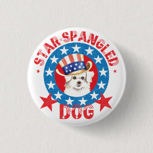 Badge Rond 2,50 Cm Maltais patriotique