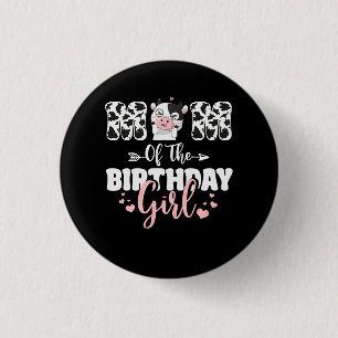 Badge Rond 2,50 Cm Maman de l'anniversaire ferme vache maman maman ma