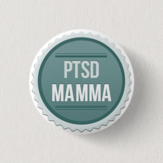 Badge Rond 2,50 Cm Maman de PTSD (Devant)