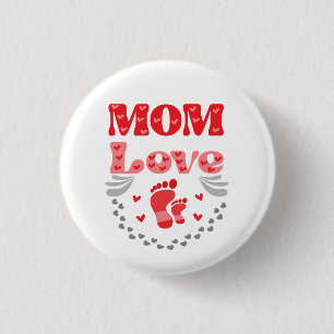 Badge Rond 2,50 Cm Maman mignonne amour