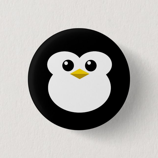 Badge Rond 2,50 Cm Manchot mignon  (Devant)