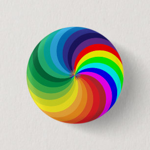 Badge Rond 2,50 Cm Mandala-46556 couleur arc-en-ciel