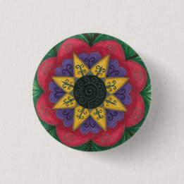 Badge Rond 2,50 Cm Mandala de jardin surélevé
