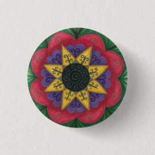 Badge Rond 2,50 Cm Mandala de jardin surélevé