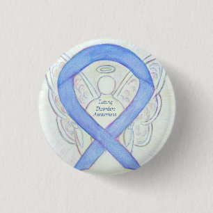 Badge Rond 2,50 Cm Manger les troubles de sensibilisation Ruban Angle