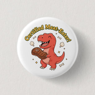 Badge Rond 2,50 Cm Mangeur de Viande Certifié