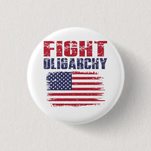 Badge Rond 2,50 Cm Manifeste contre l'oligarchie Protestation