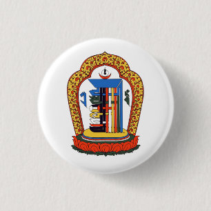 Badge Rond 2,50 Cm Mantra Kalachakra bouddhiste tibétain