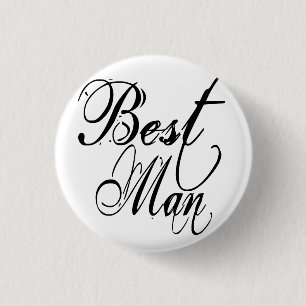 Badge Rond 2,50 Cm Manuscrit grunge de Naughy - le meilleur noir