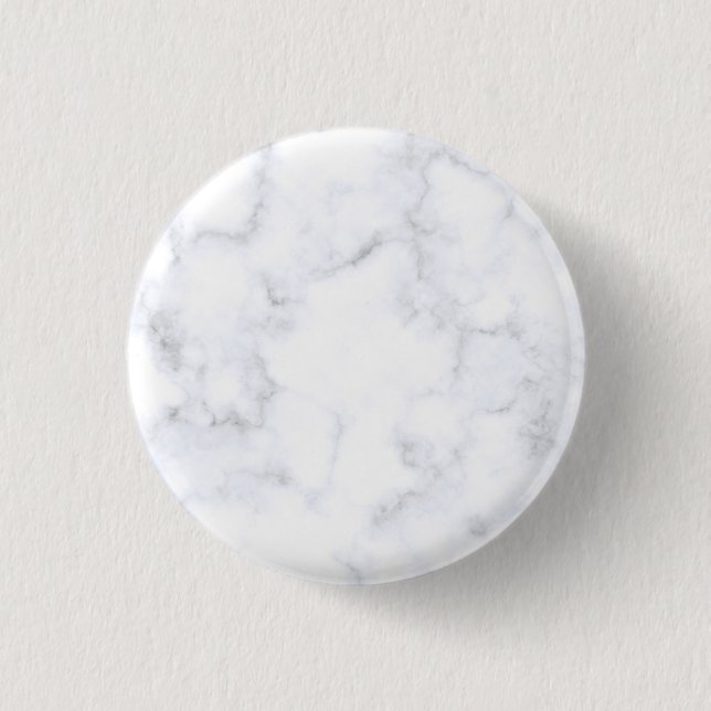 Badge Rond 2,50 Cm Marbre Blanc Moderne (Devant)