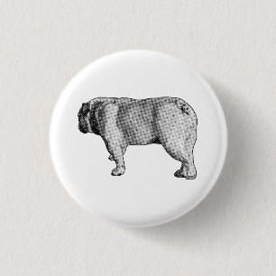 Badge Rond 2,50 Cm Marche Rétro, Épinglette de Fun