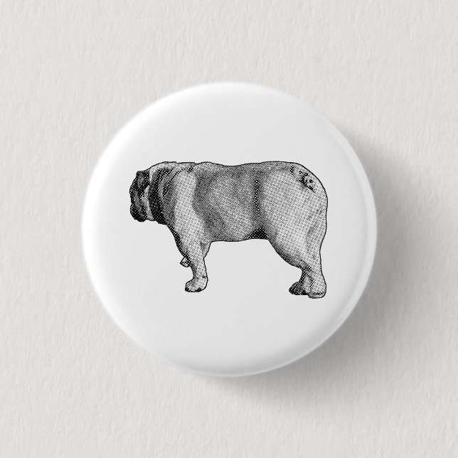 Badge Rond 2,50 Cm Marche Rétro, Épinglette de Fun (Devant)
