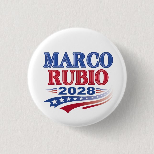 Badge Rond 2,50 Cm Marco Rubio 2028 (3ème) (Devant)