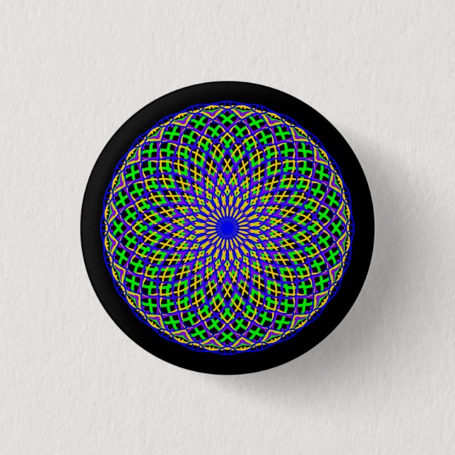 Badge Rond 2,50 Cm Mardi Gras Folie (Devant)