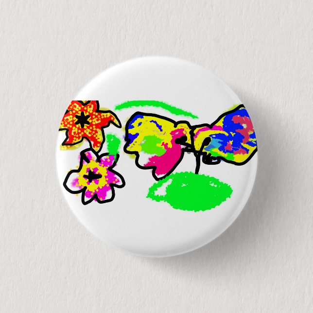 Badge Rond 2,50 Cm Mariage de colibris (Devant)