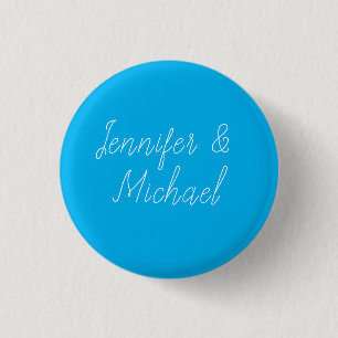 Badge Rond 2,50 Cm Mariage Professionnel Écriture Manuscrite Classiqu