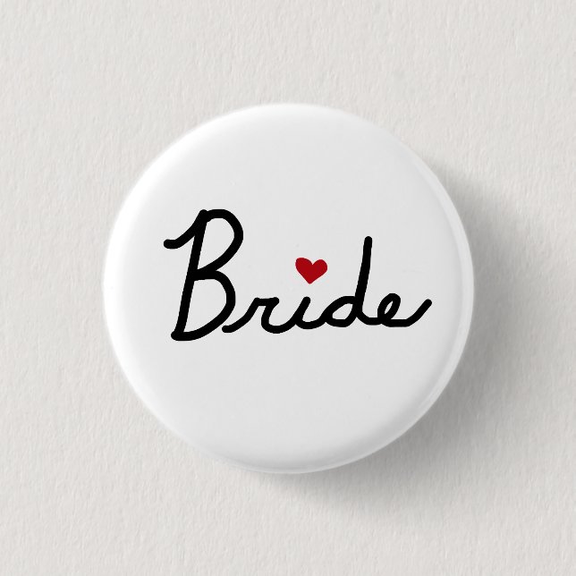 Badge Rond 2,50 Cm Mariée (Devant)
