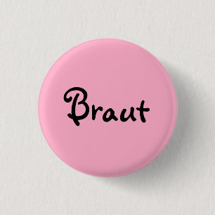 Badge Rond 2,50 Cm Mariée à Rosa