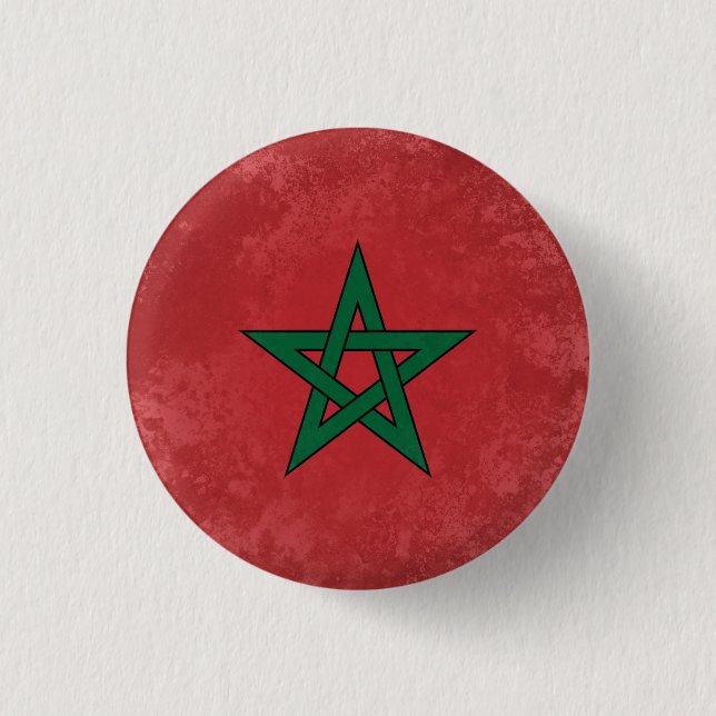 Badge Rond 2,50 Cm Maroc (Devant)