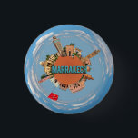 Badge Rond 2,50 Cm marrakech ville petite planète maroc architecte<br><div class="desc">ville de marrakech petite planète maroc architecture symbole emblématique voyage</div>