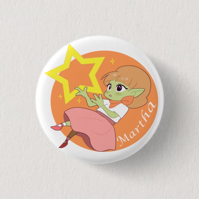 Badge Rond 2,50 Cm Martha (Devant)