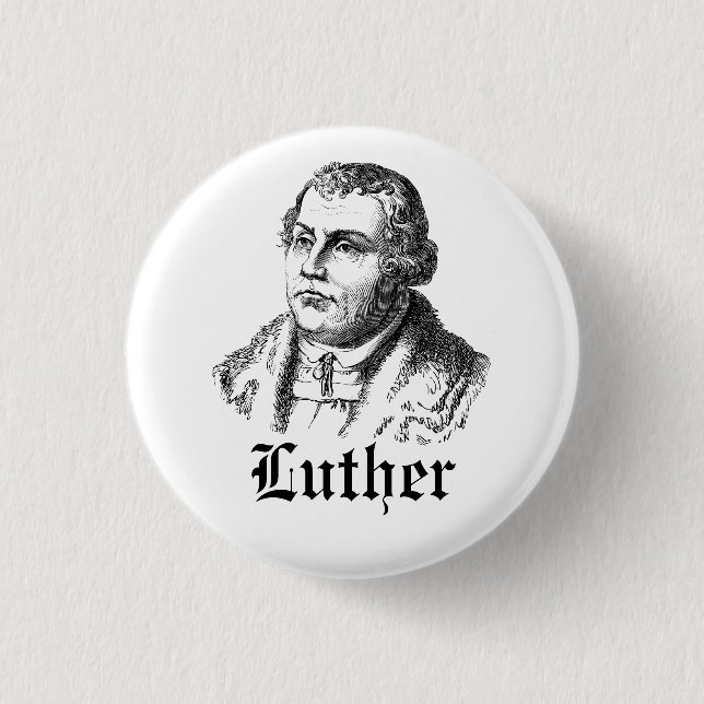 Badge Rond 2,50 Cm Martin Luther (Devant)