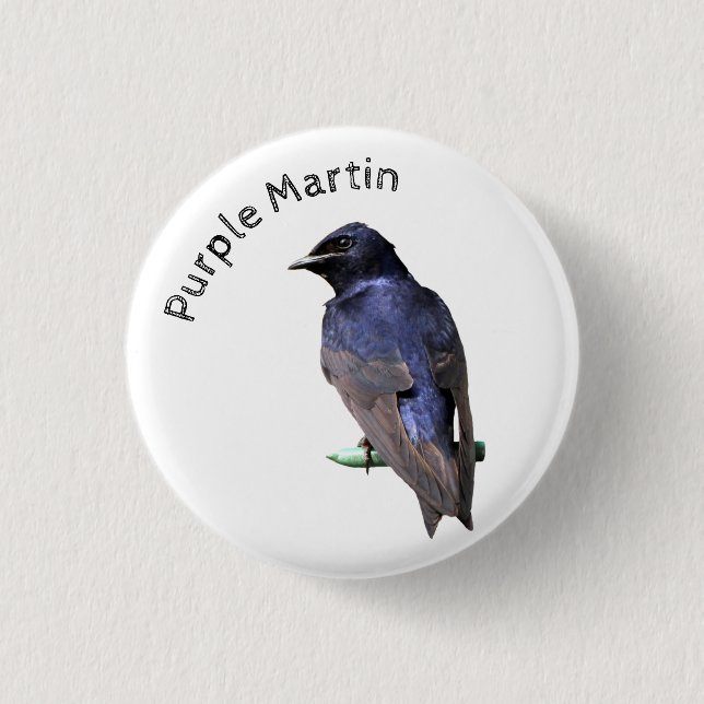 Badge Rond 2,50 Cm Martin pourpre (Devant)