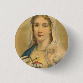 Badge Rond 2,50 Cm Mary vintage