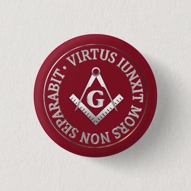 Badge Rond 2,50 Cm Masonic sceau de cire (Devant)