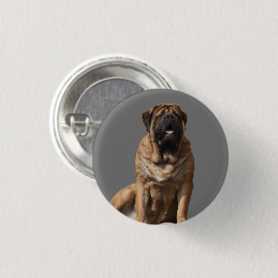 Badge Rond 2,50 Cm Mastiff Meilleurs amis de la fête des pères 